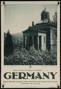 6s0168 GERMANY 20x29 German travel poster 1930s RDV, image of the Black Forest and Baden-Baden!