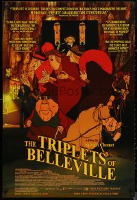 6s1272 TRIPLETS OF BELLEVILLE 1sh 2003 Les Triplettes de Bellville, cool cartoon!