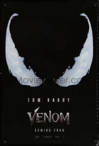 6s1278 VENOM int'l teaser DS 1sh 2018 Tom Hardy in the title role, eyes logo!