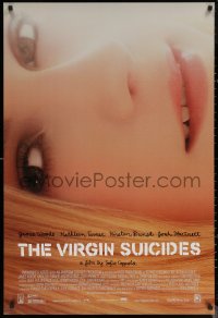 6s1280 VIRGIN SUICIDES 1sh 1999 Sofia Coppola directed, cool close-up image of pretty Kirstin Dunst!