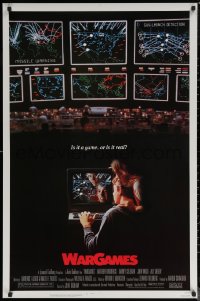 6s1282 WARGAMES 1sh 1983 Matthew Broderick plays video games to start World War III!