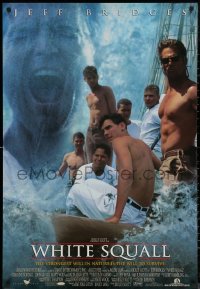6s1286 WHITE SQUALL DS 1sh 1996 directed by Ridley Scott, barechested sailor Jeff Bridges!