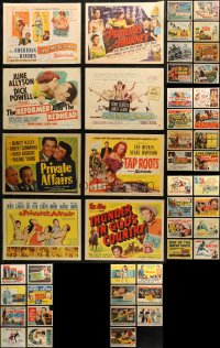 6t0387 LOT OF 55 TITLE CARDS 1950s great images from a variety of different movies!