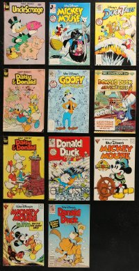 6t0159 LOT OF 11 WALT DISNEY COMIC BOOKS 1980s Uncle Scrooge, Mickey Mouse, Goofy, Donald Duck!