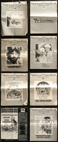 6t0133 LOT OF 8 UNCUT PRESSBOOKS 1960s-1970s advertising a variety of different movies!