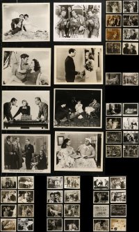 6t0817 LOT OF 50 8X10 REPRO PHOTOS 1980s great scenes from a variety of classic Hollywood movies!