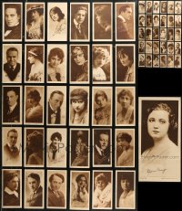 6t0750 LOT OF 61 FACSIMILE SIGNED MOVIE STAR 4.25X8.5 PHOTOS 1910s great portraits of silent stars!