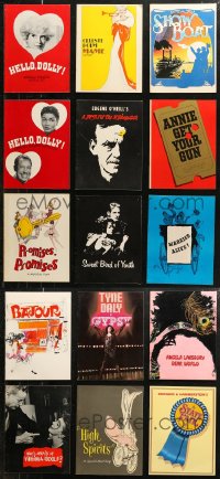 6t0102 LOT OF 15 STAGE PLAY SOUVENIR PROGRAM BOOKS 1960s great images & info for a variety of plays!