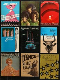 6t0105 LOT OF 9 STAGE SHOW SOUVENIR PROGRAM BOOKS 1940s-1970s images & info for a variety of shows!