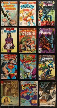 6t0158 LOT OF 12 COMIC BOOKS 1970s-1990s Wonder Woman, Plastic Man, Batman & more!