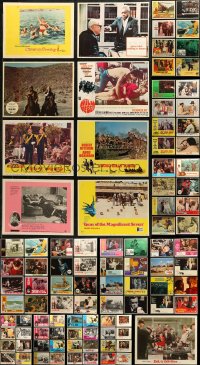 6t0400 LOT OF 145 1960S LOBBY CARDS 1960s great scenes from a variety of different movies!