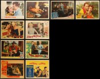6t0489 LOT OF 10 LOBBY CARDS 1920s-1960s great scenes from a variety of different movies!