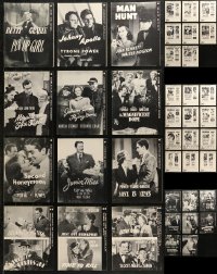 6t0619 LOT OF 32 20TH CENTURY FOX TV RE-RELEASE BOOKING PROGRAMS 1960s for a variety of movies!