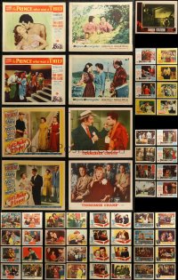6t0421 LOT OF 81 1950S LOBBY CARDS 1950s incomplete sets from a variety of different movies!