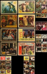 6t0463 LOT OF 41 LOBBY CARDS 1930s-1970s great scenes from a variety of different movies!