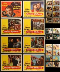6t0460 LOT OF 44 LOBBY CARDS 1940s-1960s complete sets from a variety of different movies!