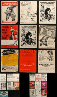 6t0511 LOT OF 25 TRADE ADS 1940s-1970s great images from a variety of different movies!
