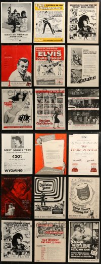 6t0513 LOT OF 18 TRADE ADS 1940s-1970s great images from a variety of different movies!