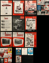 6t0227 LOT OF 40 BOX OFFICE 1975 EXHIBITOR MAGAZINES 1975 great images & info for theater owners!