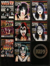 6t0107 LOT OF 8 KISS MAGAZINES AND ONE SOUVENIR PROGRAM BOOK 1996 great articles on the rock band!