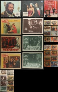 6t0447 LOT OF 57 INDIVIDUALLY BAGGED LOBBY CARDS 1940s-1980s scenes from a variety of movies!