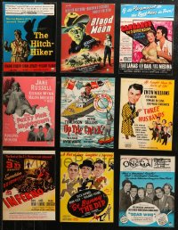 6t0585 LOT OF 24 ENGLISH LAMINATED TRADE ADS 1940s-1950s great images from a variety of movies!