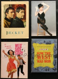 6t0075 LOT OF 4 HARDCOVER AND SOFTCOVER SOUVENIR PROGRAM BOOKS 1960s-1980s a variety of movies!