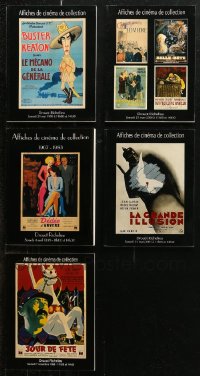 6t0140 LOT OF 5 DROUOT RICHELIEU FRENCH AUCTION CATALOGS 1998-2001 great movie poster images!