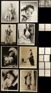6t0726 LOT OF 10 8X10 STILLS OF SEXY LADIES 1920s-1960s beautiful actresses, some scantily clad!