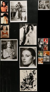 6t0719 LOT OF 17 JANE SEYMOUR COLOR AND BLACK & WHITE 8X10 STILLS AND REPRO PHOTOS 2000s sexy!