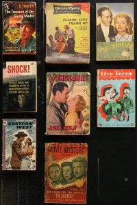6t0090 LOT OF 8 SOFTCOVER BOOKS 1930s-1960s Treasure of Sierra Madre, Falcon City Frame-Up & more!