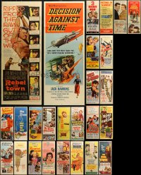 6t0956 LOT OF 26 FORMERLY FOLDED INSERTS 1950s great images from a variety of different movies!