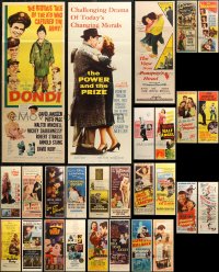 6t0955 LOT OF 27 FORMERLY FOLDED INSERTS 1940s-1970s great images from a variety of movies!