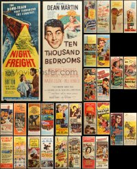 6t0952 LOT OF 30 FORMERLY FOLDED INSERTS 1950s great images from a variety of different movies!