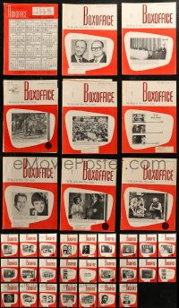 6t0231 LOT OF 34 BOX OFFICE 1969 EXHIBITOR MAGAZINES 1969 images & information for theater owners!