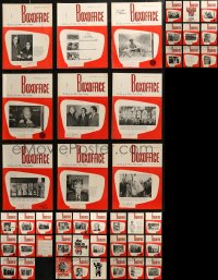 6t0226 LOT OF 44 BOX OFFICE 1971 EXHIBITOR MAGAZINES 1971 images & information for theater owners!