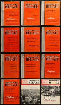 6t0273 LOT OF 12 MOTION PICTURE HERALD EXHIBITOR MAGAZINES 1956-1968 info for theater owners!