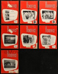 6t0254 LOT OF 7 BOX OFFICE 1963 EXHIBITOR MAGAZINES 1963 images & information for theater owners!