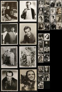 6t0820 LOT OF 37 MOSTLY HORROR 8X10 REPRO PHOTOS 1980s great portraits of top Hollywood stars!