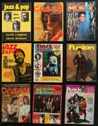 6t0192 LOT OF 9 JAZZ AND ROCK 'N' ROLL MUSIC MAGAZINES 1970s-1980s The Beatles Are Finished & more!