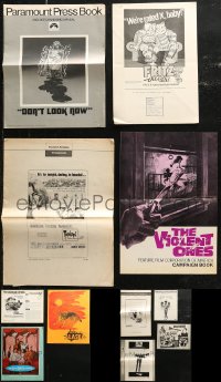 6t0128 LOT OF 11 UNCUT PRESSBOOKS 1950s-1970s advertising for a variety of different movies!