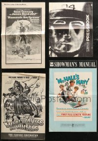 6t0137 LOT OF 16 CUT PRESSBOOKS 1950s-1970s great advertising for a variety of different movies!