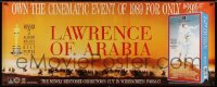 6t0893 LOT OF 8 UNFOLDED LAWRENCE OF ARABIA R89 24X60 VIDEO POSTERS R1989 restored director cut!