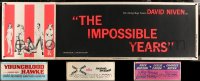 6t0895 LOT OF 5 PAPER BANNERS 1960s The Impossible Years, Boeing Boeing, Shenandoh & more!