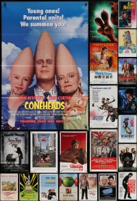 6t0329 LOT OF 29 FOLDED COMEDY MOSTLY 1980S-90S ONE-SHEETS 2000s a variety of funny movie images!