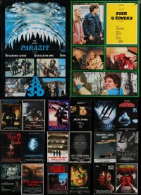 6t0922 LOT OF 20 FORMERLY FOLDED HORROR/SCI-FI YUGOSLAVIAN POSTERS 1970s-2000s cool movie images!