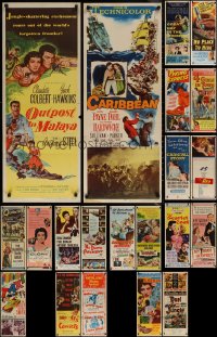 6t0961 LOT OF 21 FORMERLY FOLDED INSERTS 1950s-1960s great images from a variety of movies!