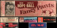 6t0894 LOT OF 6 24X82 PAPER BANNERS 1950s-1970s from a variety of different movies!