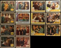 6t0484 LOT OF 14 LOBBY CARDS 1940s incomplete sets from a variety of different movies!