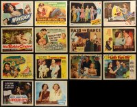 6t0486 LOT OF 14 1940S-50S SEXY FEMALES LOBBY CARDS 1940s-1950s great images of lovely ladies!